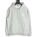 Dior CD Three-Color Badge Embroidered Hoodie - Light Gray