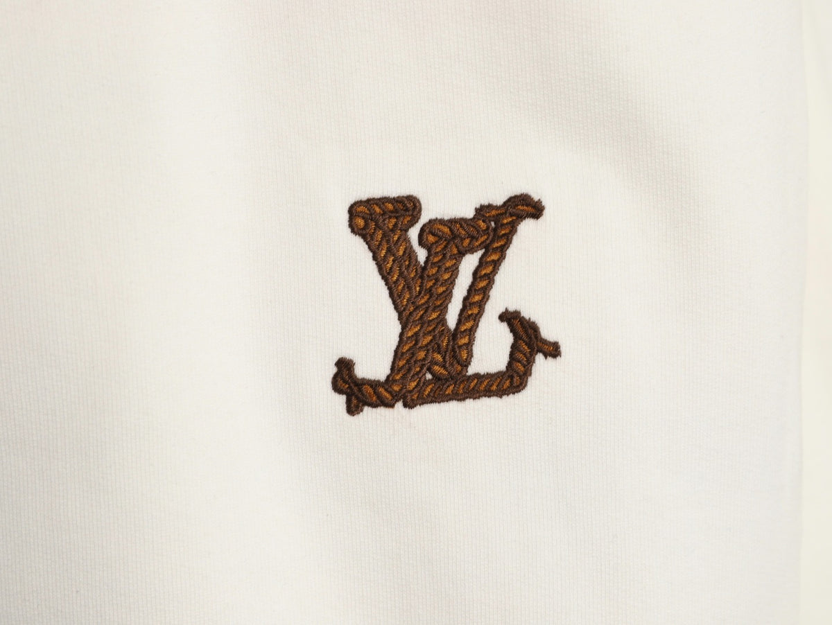 Louis Vuitton 24FW Western Cowboy Embroidered Crewneck Sweatshirt - Ivory