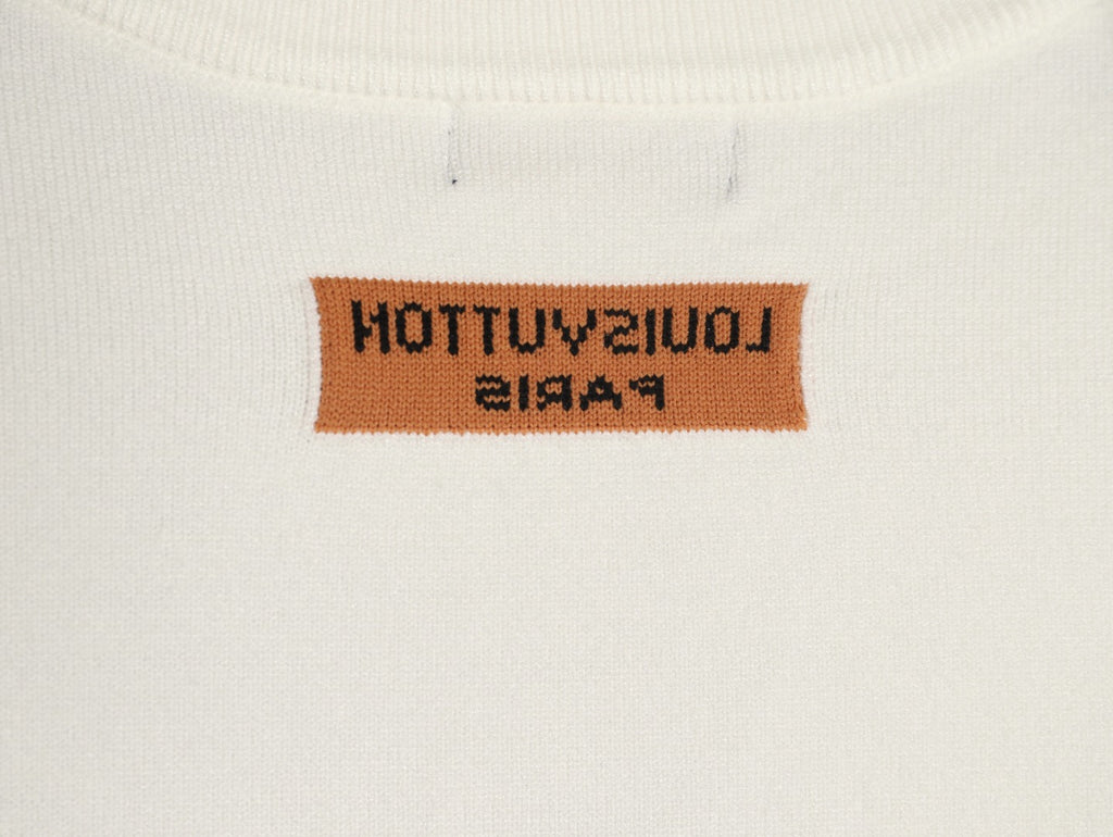 Louis Vuitton 25FW Paper Plane Graphic Knit Sweater - Ivory