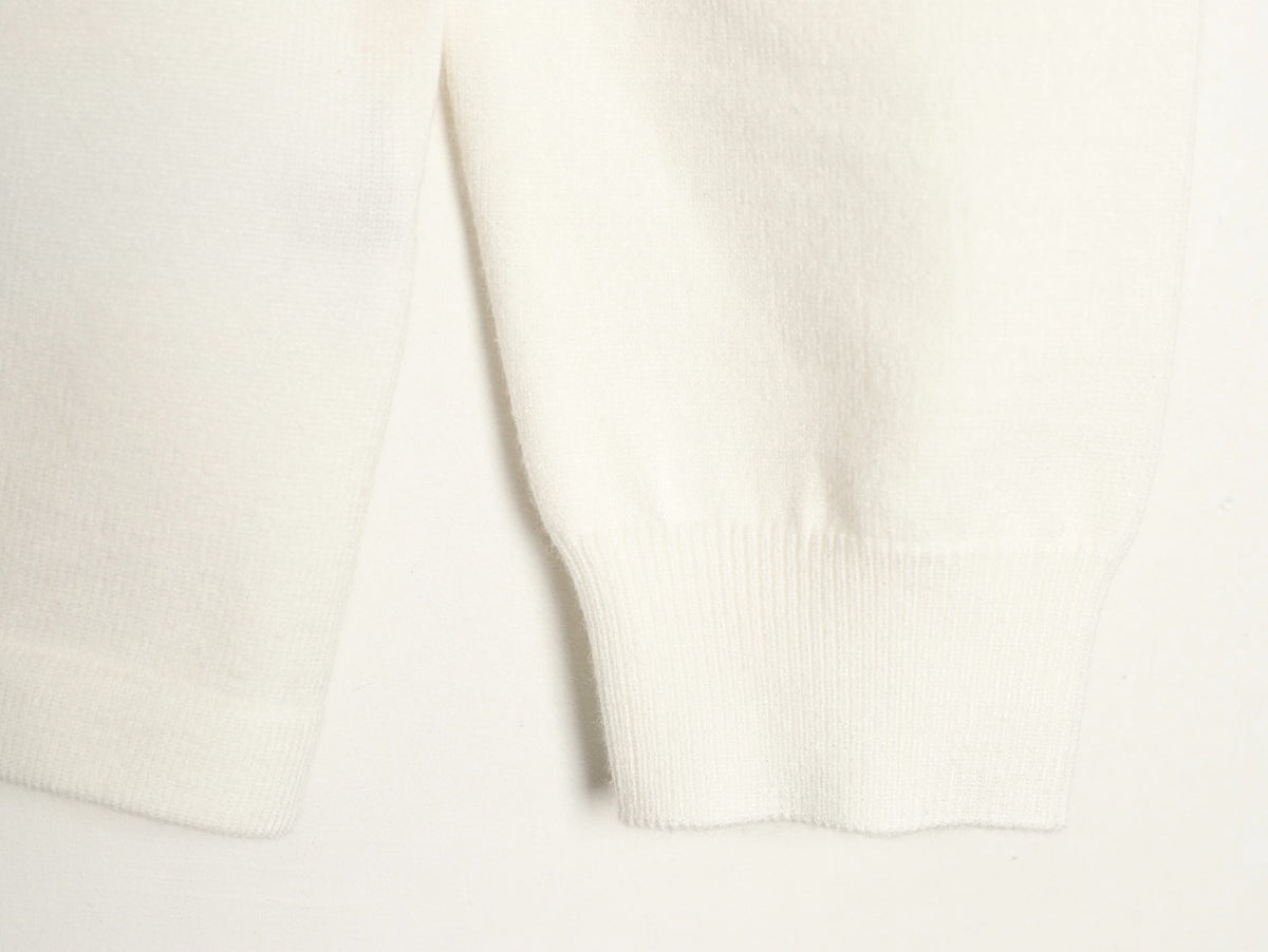 Louis Vuitton 25FW Paper Plane Graphic Knit Sweater - Ivory