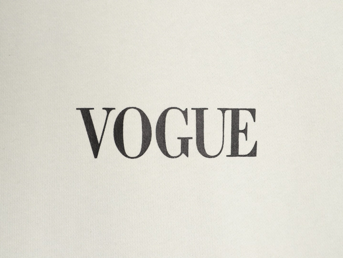Balenciaga Vogue-Print Tower Graphic Hoodie - Ivory
