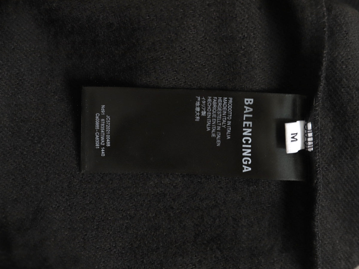 Balenciaga Vogue-Print Tower Graphic Hoodie - Black