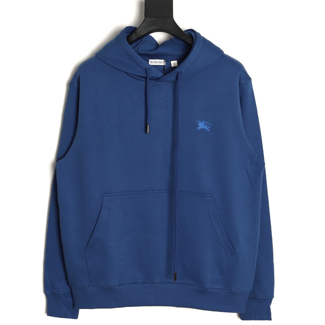 Burberry 25FW Horse Emblem Full-Zip Hoodie - Navy