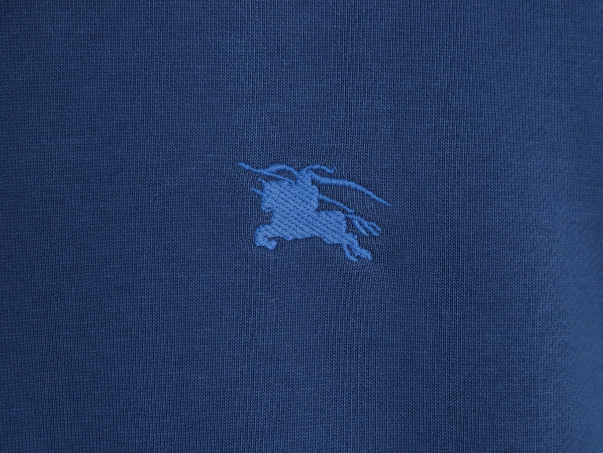 Burberry 25FW Horse Emblem Full-Zip Hoodie - Navy
