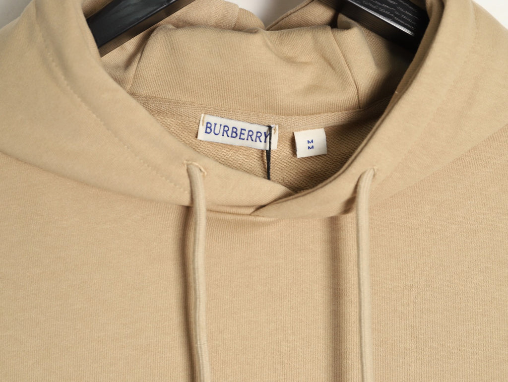 Burberry 25FW Logo-Print Full-Zip Hoodie - Beige