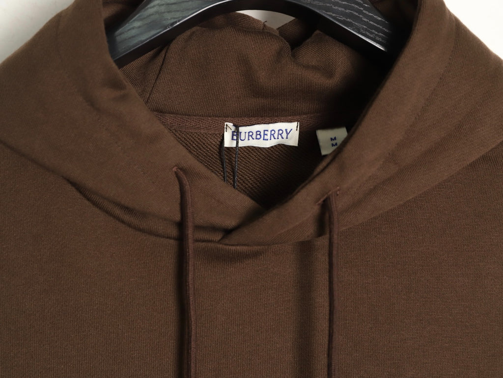 Burberry 25FW Logo-Print Pullover Hoodie - Dark Brown