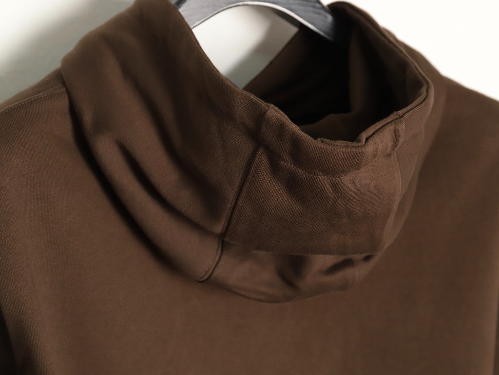 Burberry 25FW Logo-Print Pullover Hoodie - Dark Brown