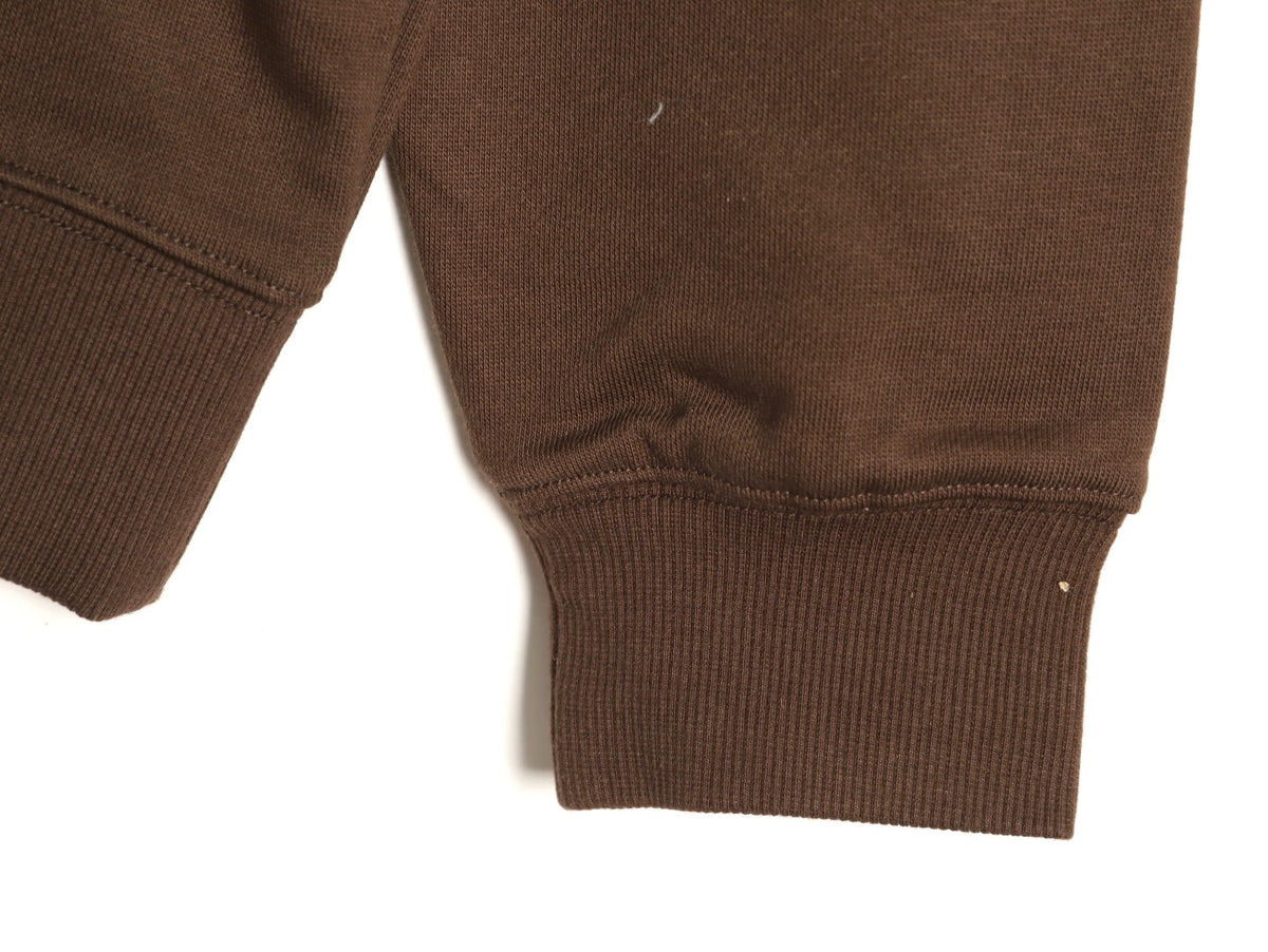 Burberry 25FW Logo-Print Pullover Hoodie - Dark Brown