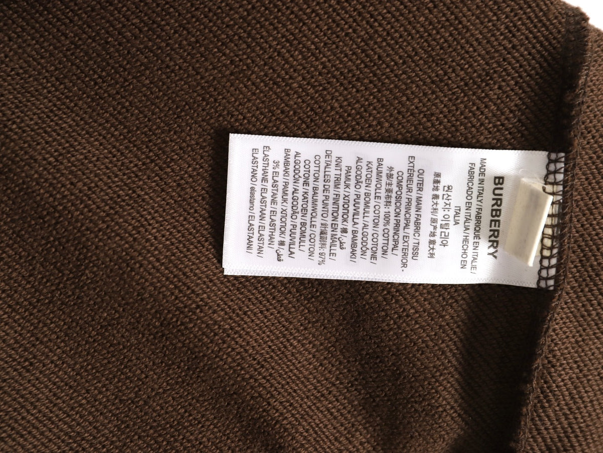 Burberry 25FW Logo-Print Pullover Hoodie - Dark Brown
