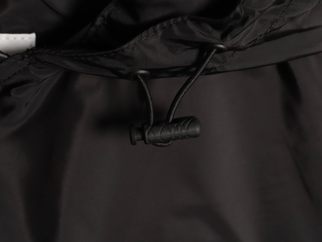 Burberry Equestrian Emblem Hooded Zip Jacket - Black