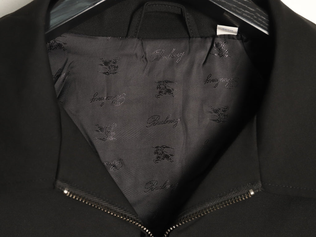 Burberry 26SS Bloomsbury Equestrian Full-Zip Jacket - Black