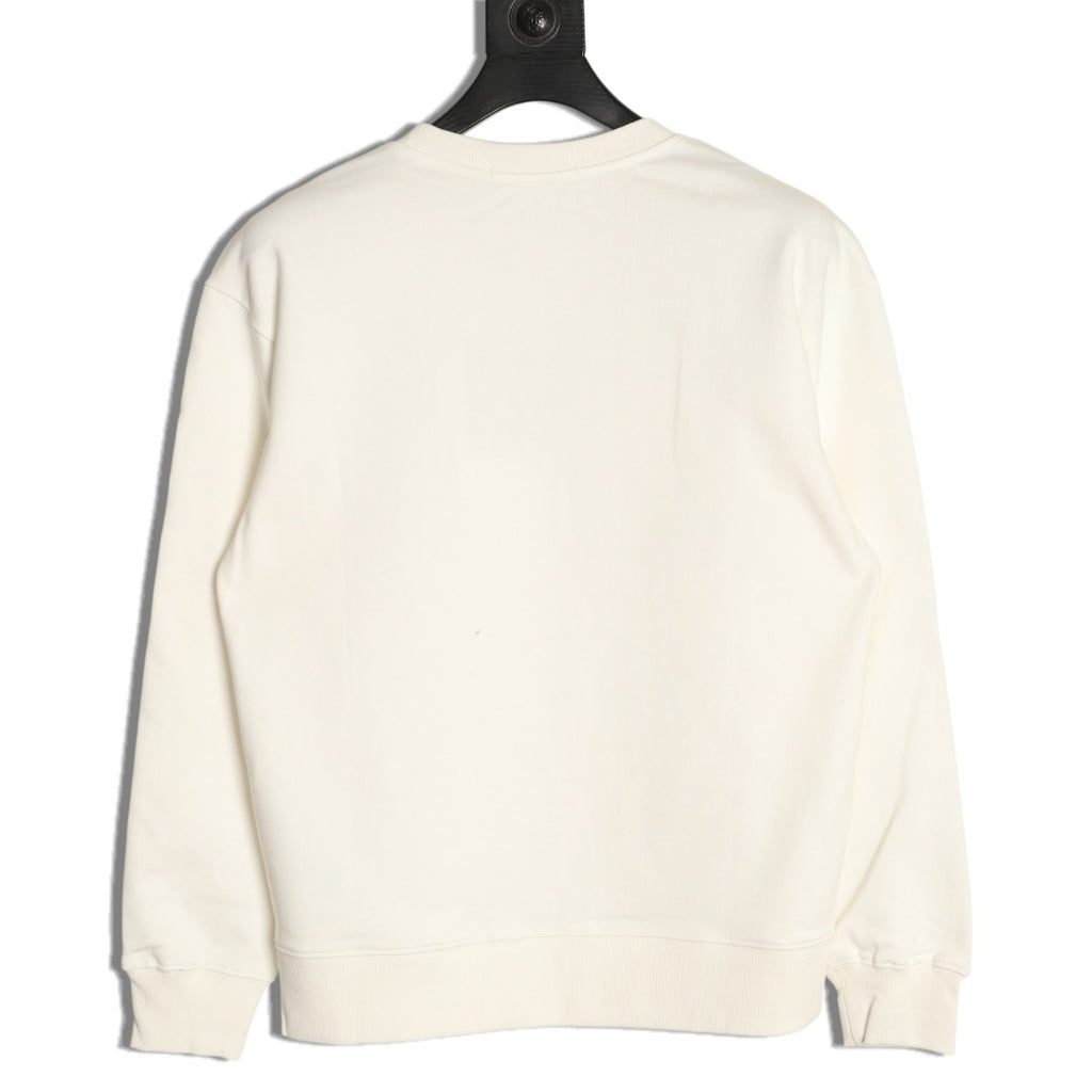 Louis Vuitton Zipper-Pocket Crewneck Sweatshirt - Cream