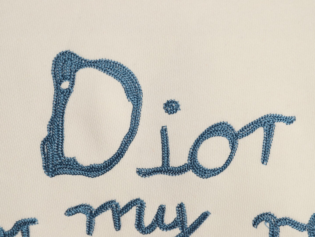 Dior “For My Real Friends” Slogan Hoodie - Cream