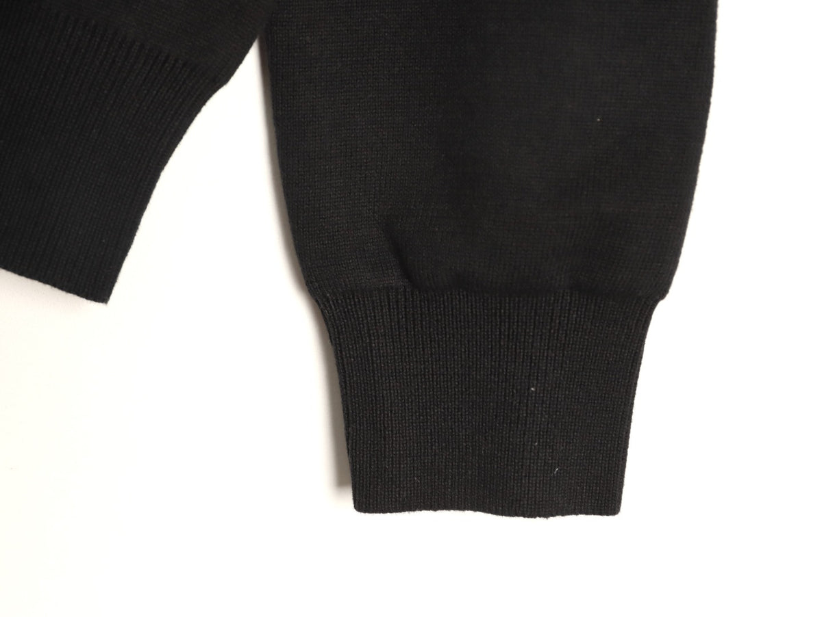 Louis Vuitton Monogram-Style Gradient Crewneck Sweater - Black