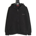 Gucci Small-Logo Full-Zip Hoodie - Black