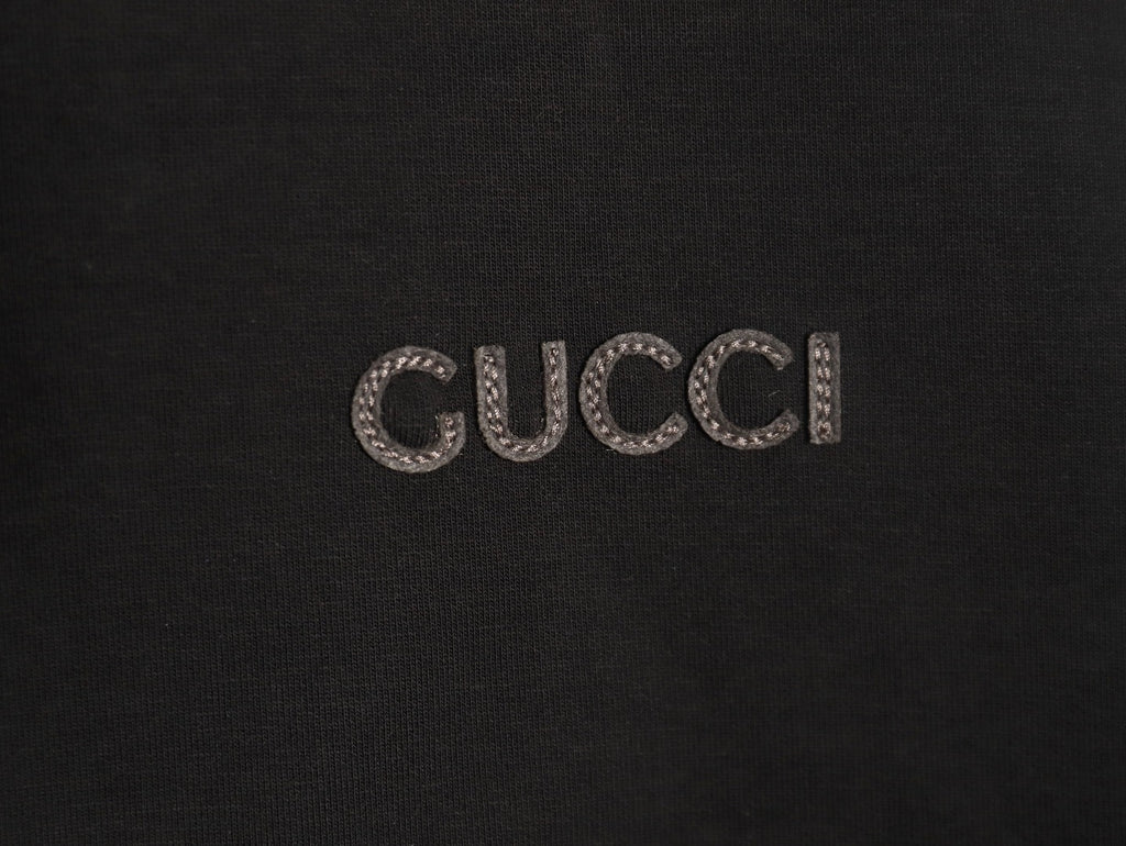 Gucci Small-Logo Full-Zip Hoodie - Black