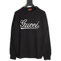 Gucci Signature-Logo Crewneck Sweater - Black