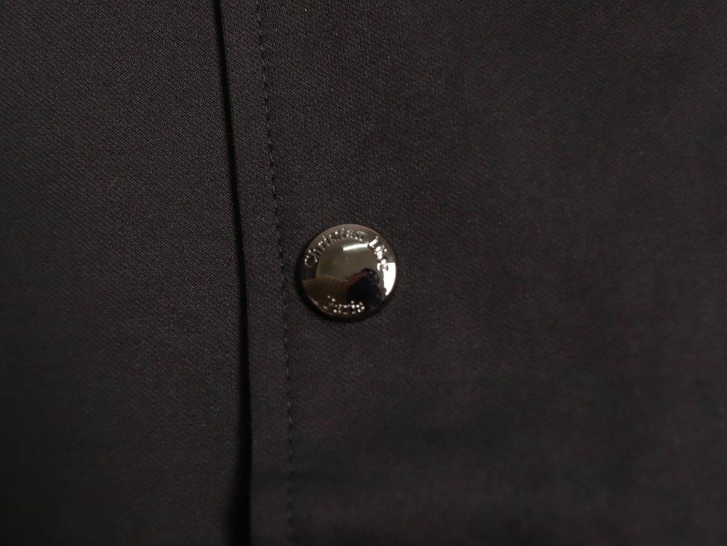 Dior Floral-Detail Back-Logo Varsity Jacket - Black