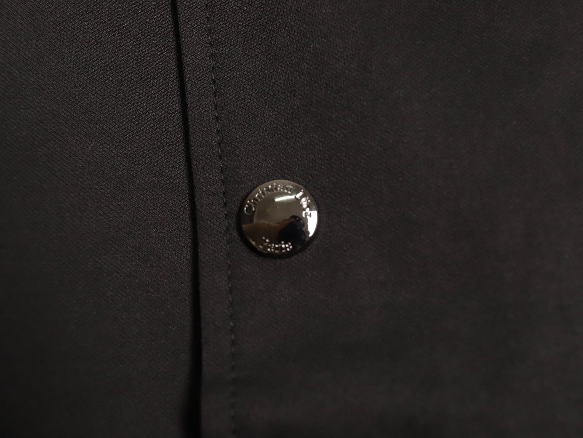 Dior Floral-Detail Back-Logo Varsity Jacket - Black