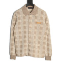 Louis Vuitton Checkered Jacquard Knit Cardigan