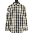Balenciaga BLCG Embroidered Plaid Long-Sleeve Shirt