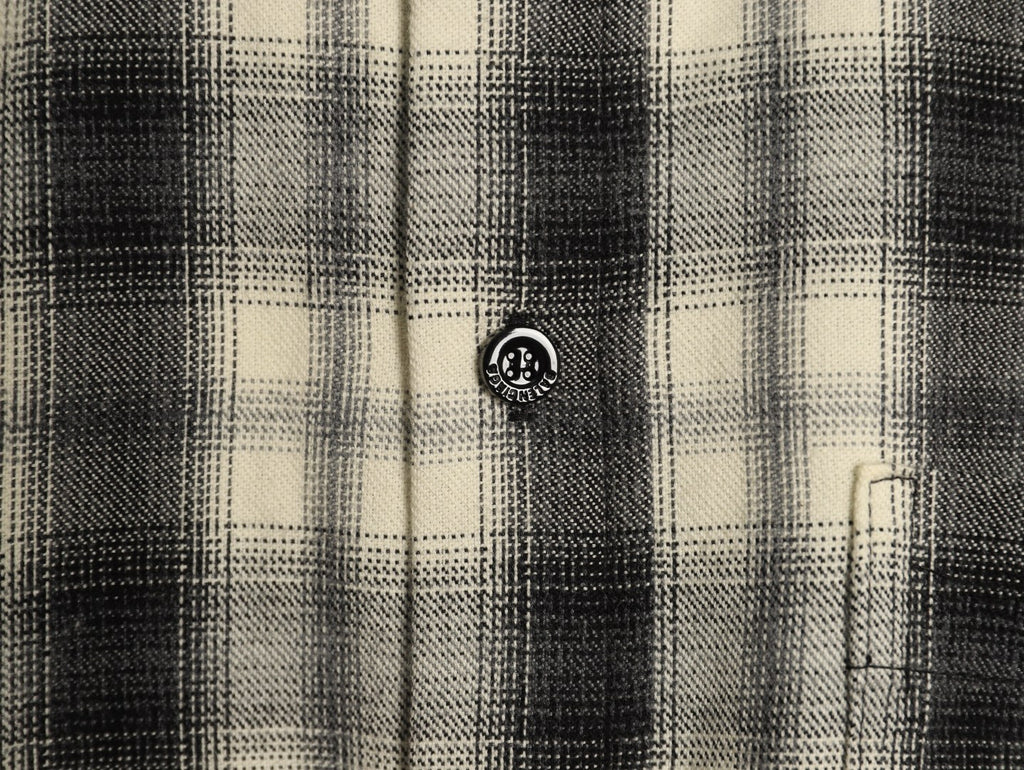 Balenciaga BLCG Embroidered Plaid Long-Sleeve Shirt