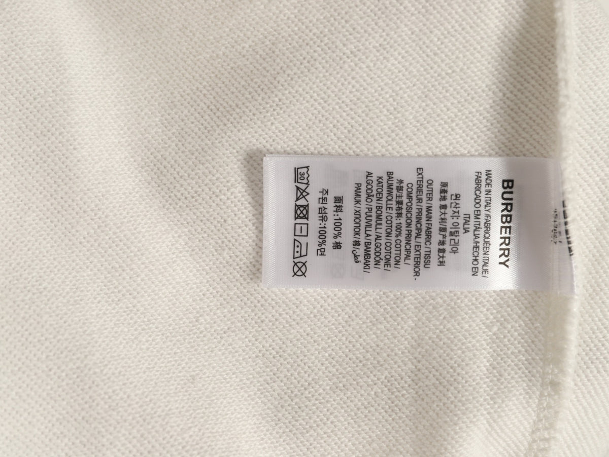 Burberry 26FW Signature Embroidered Check-Panel Crewneck Sweatshirt
