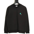 Dior 26FW Black Four-Leaf Clover Embroidered Crewneck Sweatshirt