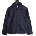 Dior 25SS Navy Allover Jacquard Collared Jacket
