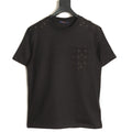 Louis Vuitton Black LV Embossed-Detail Short-Sleeve T-Shirt