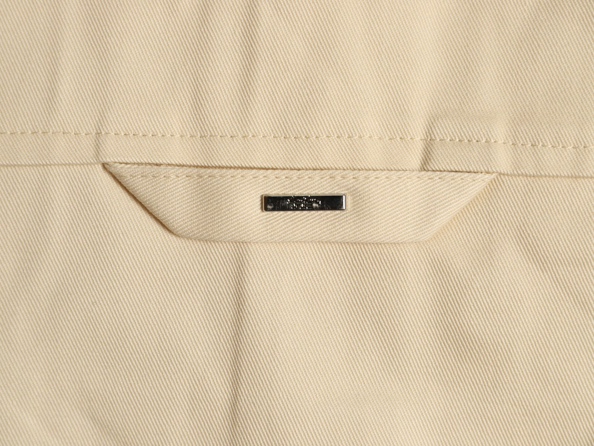 Louis Vuitton Flocked-Panel Shirt Jacket - Beige