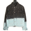 Louis Vuitton Gradient Monogram-Style Denim Jacket - Charcoal and Blue