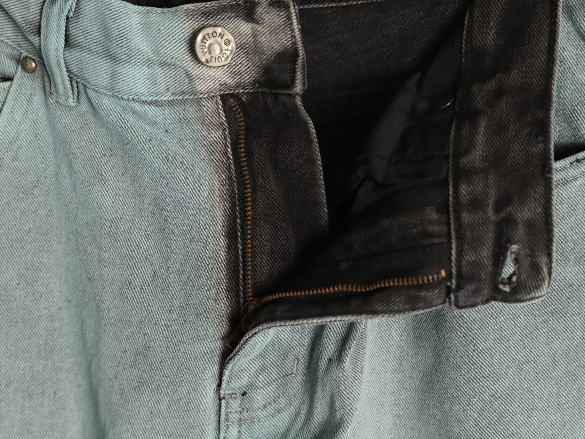 Louis Vuitton Gradient Denim Jeans - Light Blue and Charcoal