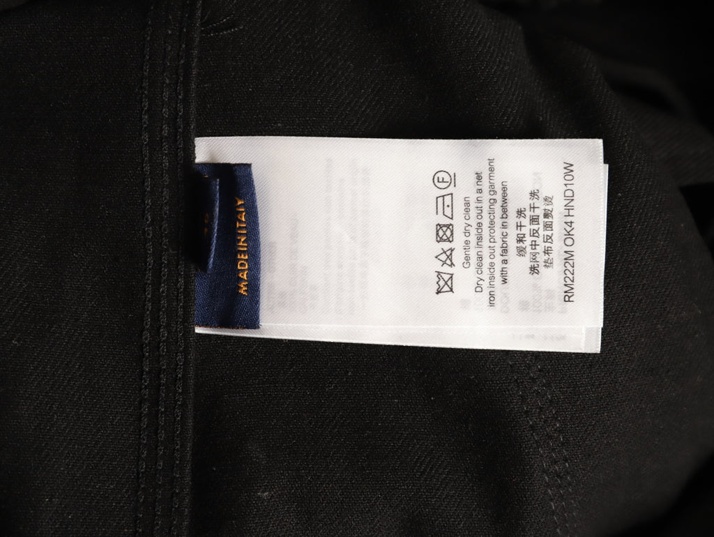 Louis Vuitton Monogram-Style Hooded Zip Jacket - Black