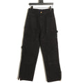 Louis Vuitton Monogram-Style Denim Cargo Trousers - Black