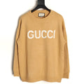 Gucci Logo Crewneck Sweater - Camel