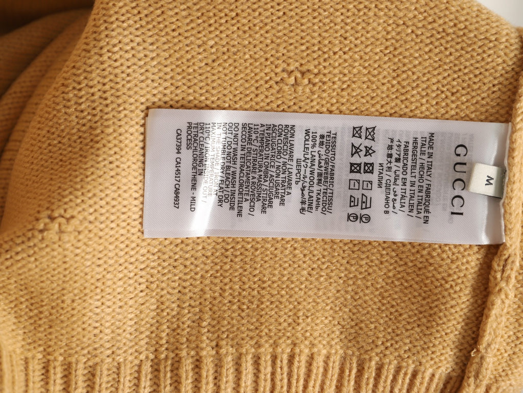 Gucci Logo Crewneck Sweater - Camel