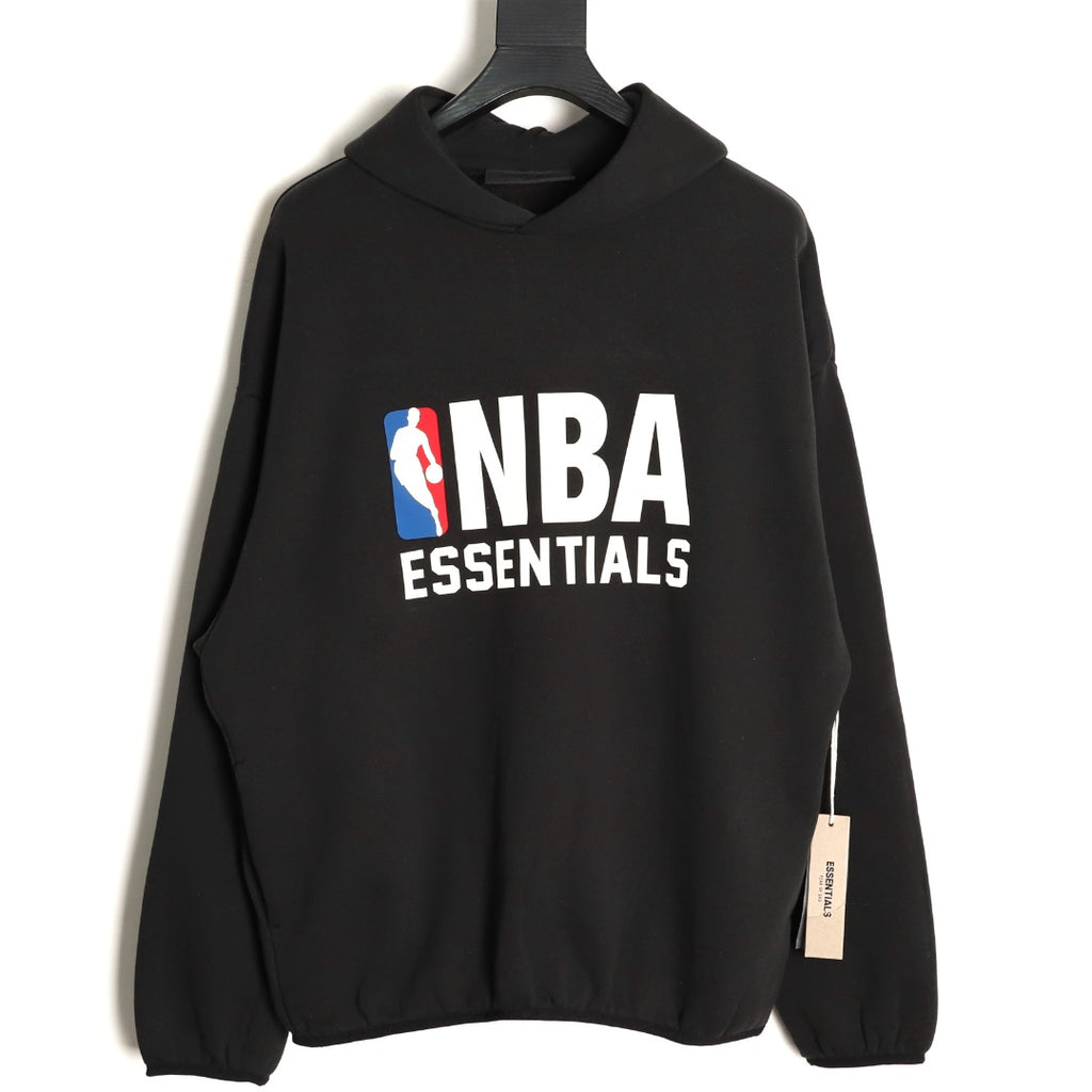 Fear of God NBA-Graphic Pullover Hoodie - Black