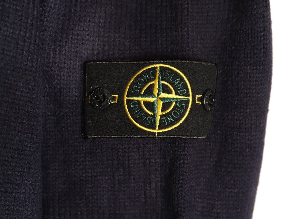 Stone Island Button-Front Knit Cardigan - Black