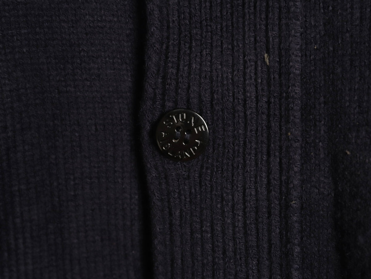 Stone Island Button-Front Knit Cardigan - Black