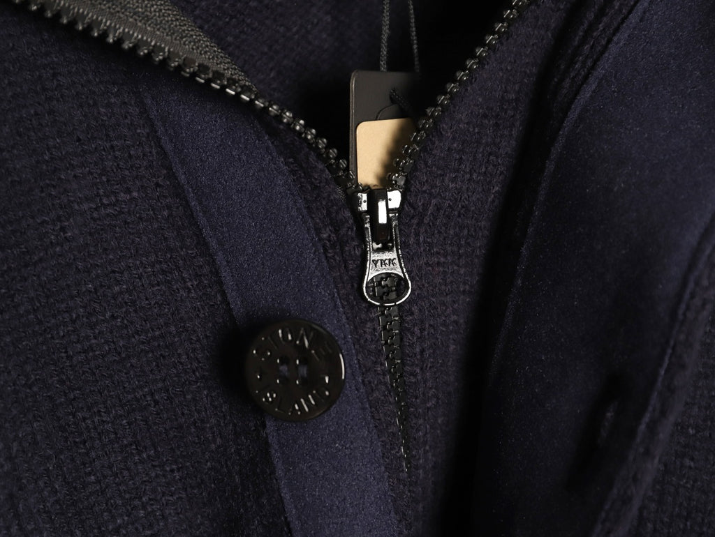 Stone Island Button-Front Knit Cardigan - Black