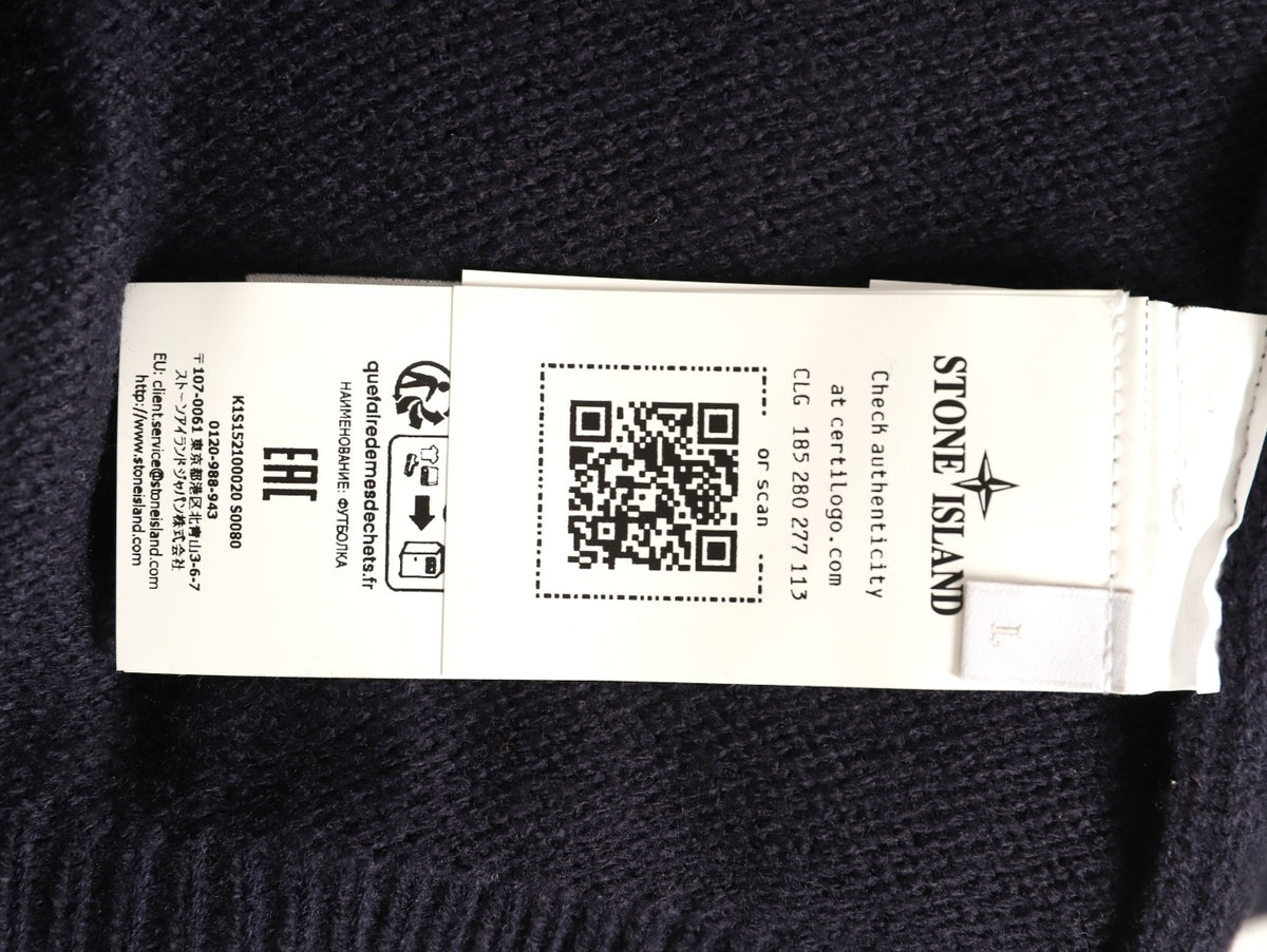 Stone Island Button-Front Knit Cardigan - Black