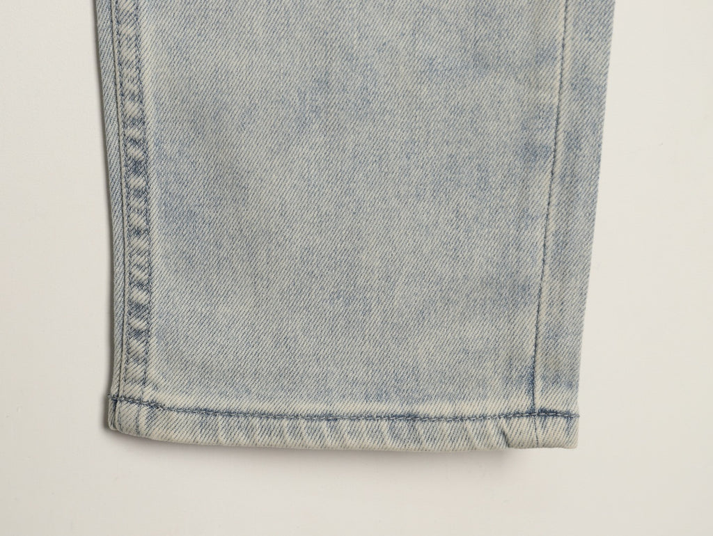 Louis Vuitton Back-Pocket Graphic Jeans - Light Gray