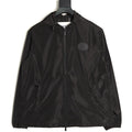 Burberry Oval Equestrian Back-Graphic Hooded Jacket - Black