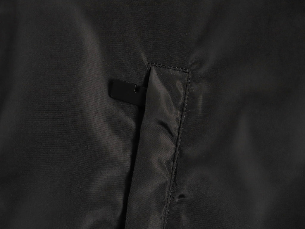 Burberry Oval Equestrian Back-Graphic Hooded Jacket - Black