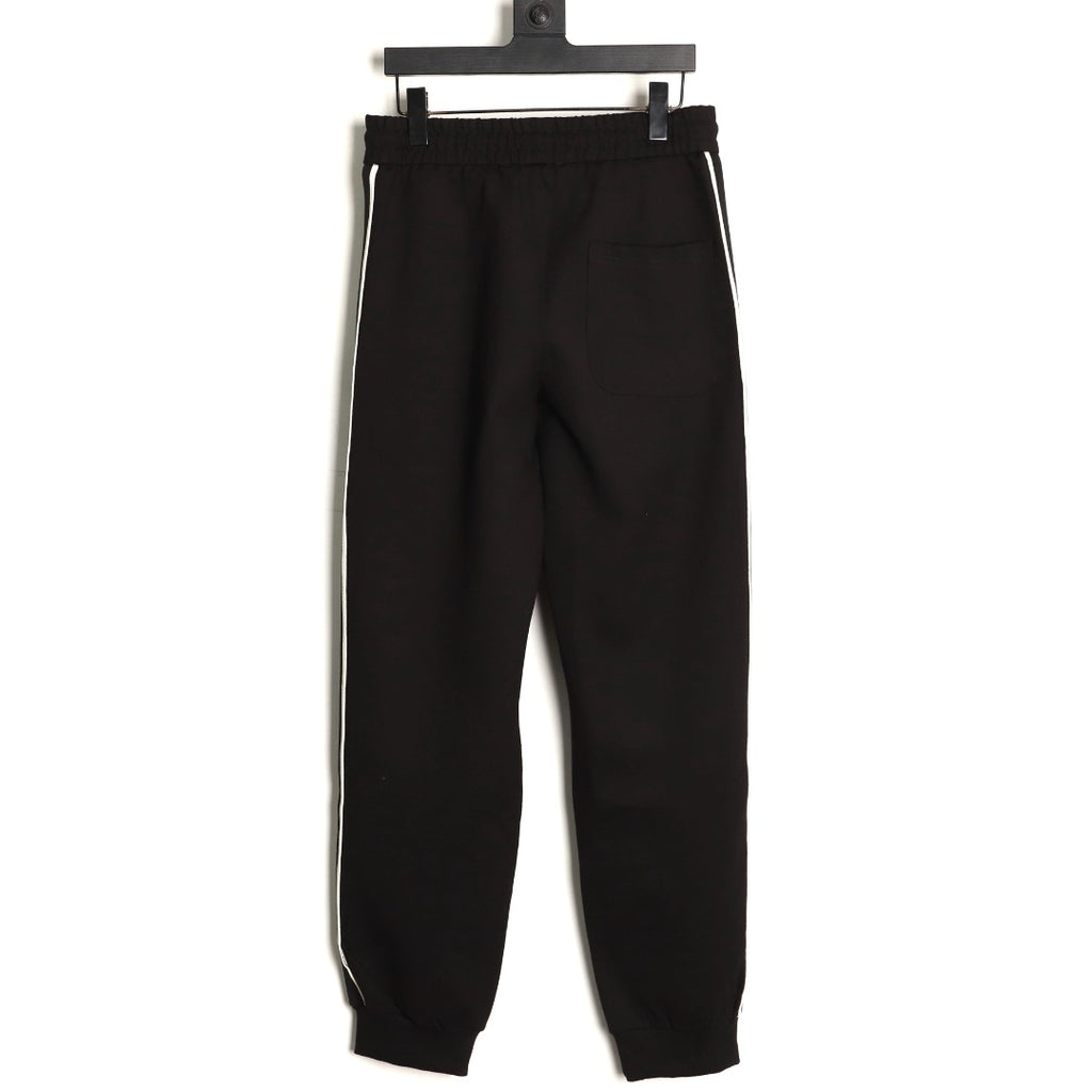 Gucci Side-Lettering Trim Drawstring Trousers - Black
