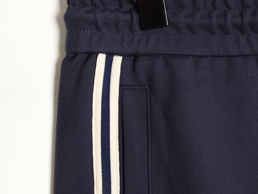 Gucci Double-Stripe Logo Drawstring Trousers - Navy