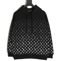 Louis Vuitton Gradient Monogram-Style Pullover Hoodie - Black