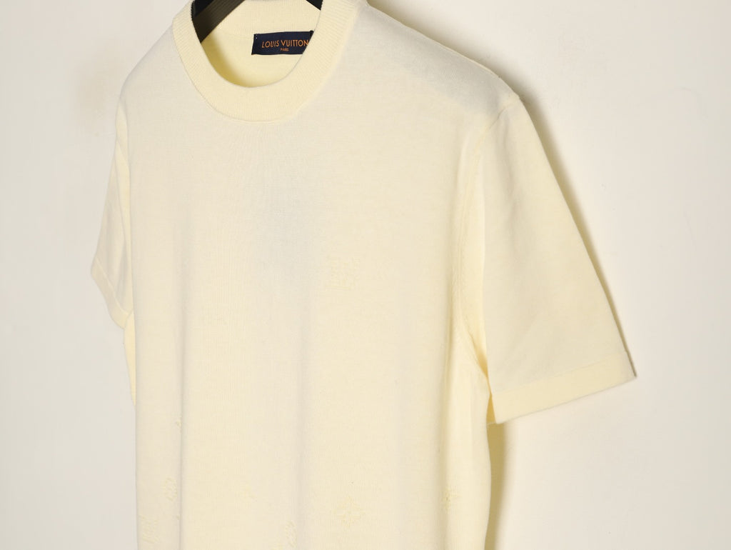 Louis Vuitton Crewneck Short-Sleeve T-Shirt - Cream