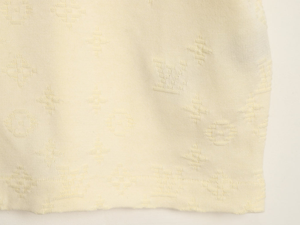 Louis Vuitton Crewneck Short-Sleeve T-Shirt - Cream